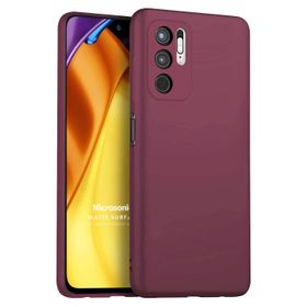 Microsonic Matte Silicone Xiaomi Poco M3 Pro Mor Cep Telefonu Kılıfı