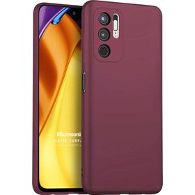 Microsonic Matte Silicone Xiaomi Poco M3 Pro Mor Cep Telefonu Kılıfı
