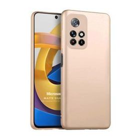 Microsonic Matte Silicone Xiaomi Poco M4 Pro 4G Rose Gold Cep Telefonu Kılıfı