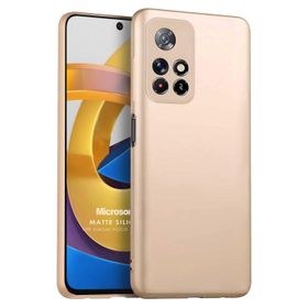 Microsonic Matte Silicone Xiaomi Poco M4 Pro 4G Rose Gold Cep Telefonu Kılıfı