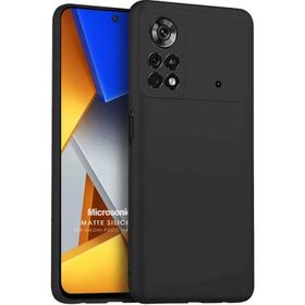 Microsonic Matte Silicone Xiaomi Poco M4 Pro 4G Siyah Kılıf