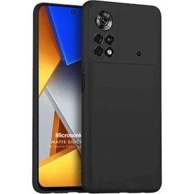 Microsonic Matte Silicone Xiaomi Poco M4 Pro 4G Siyah Kılıf