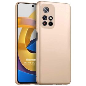 Microsonic Matte Silicone Xiaomi Poco M4 Pro Cep Telefonu Kılıfı