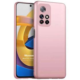 Microsonic Matte Silicone Xiaomi Poco M4 Pro Cep Telefonu Kılıfı