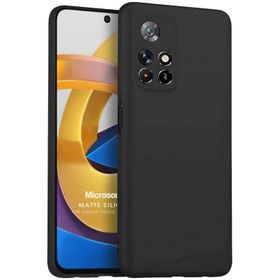 Microsonic Matte Silicone Xiaomi Poco M4 Pro Cep Telefonu Kılıfı