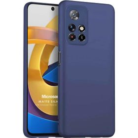 Microsonic Matte Silicone Xiaomi Poco M4 Pro Cep Telefonu Kılıfı
