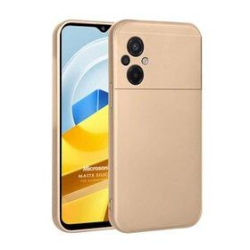 Microsonic Matte Silicone Xiaomi Poco M5 Gold Cep Telefonu Kılıfı