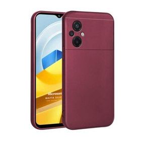 Microsonic Matte Silicone Xiaomi Poco M5 Mor Cep Telefonu Kılıfı