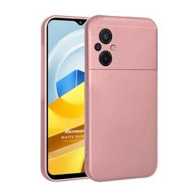Microsonic Matte Silicone Xiaomi Poco M5 Rose Gold Cep Telefonu Kılıfı