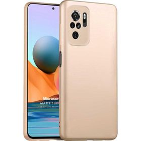 Microsonic Matte Silicone Xiaomi Poco M5S Gold Cep Telefonu Kılıfı