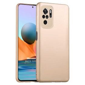 Microsonic Matte Silicone Xiaomi Poco M5S Gold Cep Telefonu Kılıfı