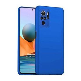 Microsonic Matte Silicone Xiaomi Poco M5S Mavi Cep Telefonu Kılıfı