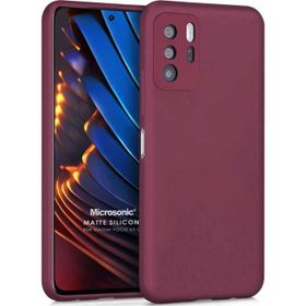Microsonic Matte Silicone Xiaomi Poco X3 GT Mor Cep Telefonu Kılıfı