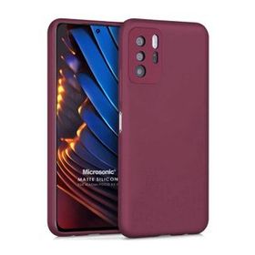 Microsonic Matte Silicone Xiaomi Poco X3 GT Mor Cep Telefonu Kılıfı