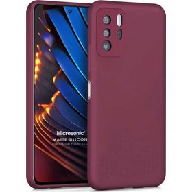 Microsonic Matte Silicone Xiaomi Poco X3 GT Mor Cep Telefonu Kılıfı