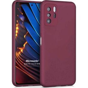 Microsonic Matte Silicone Xiaomi Poco X3 GT Mor Cep Telefonu Kılıfı