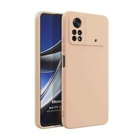 Microsonic Matte Silicone Xiaomi Poco X4 Pro 5G Gold Cep Telefonu Kılıfı