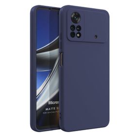 Microsonic Matte Silicone Xiaomi Poco X4 Pro 5G Lacivert Kılıf