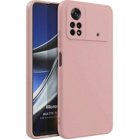 Microsonic Matte Silicone Xiaomi Poco X4 Pro 5G Rose Gold Cep Telefonu Kılıfı