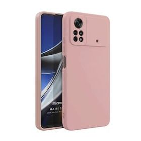 Microsonic Matte Silicone Xiaomi Poco X4 Pro 5G Rose Gold Cep Telefonu Kılıfı