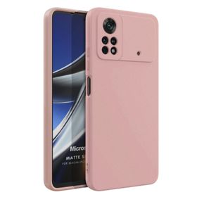Microsonic Matte Silicone Xiaomi Poco X4 Pro 5G Rose Gold Cep Telefonu Kılıfı