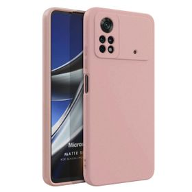 Microsonic Matte Silicone Xiaomi Poco X4 Pro 5G Rose Gold Cep Telefonu Kılıfı