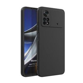 Microsonic Matte Silicone Xiaomi Poco X4 Pro 5G Siyah Kılıf