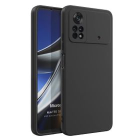 Microsonic Matte Silicone Xiaomi Poco X4 Pro 5G Siyah Kılıf