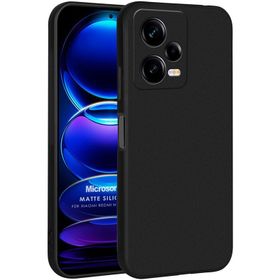 Microsonic Matte Silicone Xiaomi Poco X5 5G Siyah Kılıf