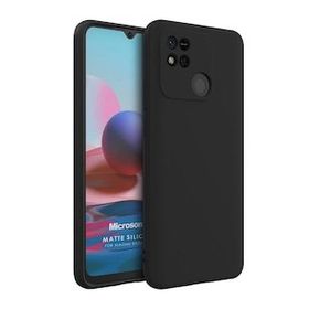 Microsonic Matte Silicone Xiaomi Redmi 10A Siyah Kılıf