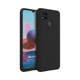 Microsonic Matte Silicone Xiaomi Redmi 10A Siyah Kılıf