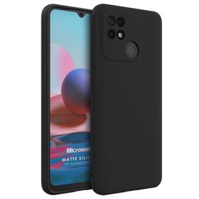 Microsonic Matte Silicone Xiaomi Redmi 10C Siyah Kılıf