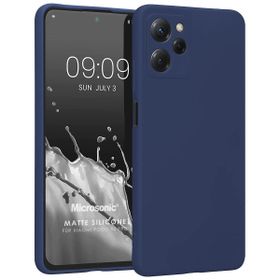 Microsonic Matte Silicone Xiaomi Redmi 12 Lacivert Cep Telefonu Kılıfı