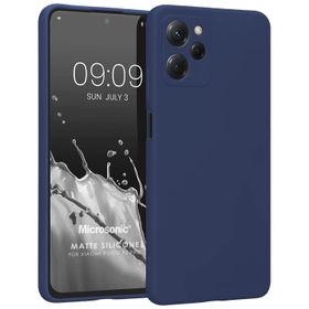 Microsonic Matte Silicone Xiaomi Redmi 12 Lacivert Cep Telefonu Kılıfı
