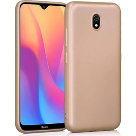 Microsonic Matte Silicone Xiaomi Redmi 8A Gold Cep Telefonu Kılıfı