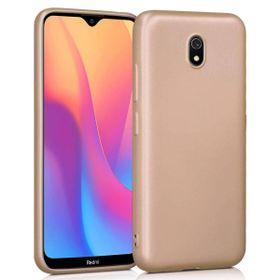 Microsonic Matte Silicone Xiaomi Redmi 8A Gold Cep Telefonu Kılıfı
