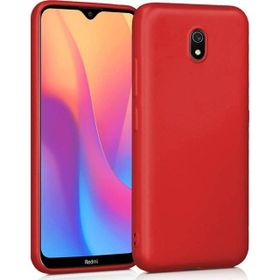 Microsonic Matte Silicone Xiaomi Redmi 8A Kırmızı Cep Telefonu Kılıfı