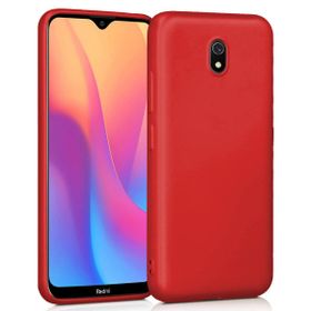 Microsonic Matte Silicone Xiaomi Redmi 8A Kırmızı Cep Telefonu Kılıfı
