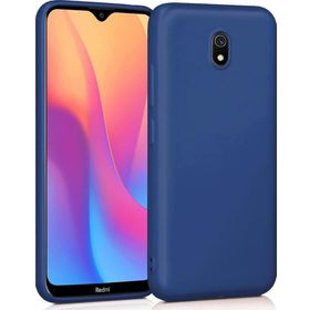 Microsonic Matte Silicone Xiaomi Redmi 8A Lacivert Cep Telefonu Kılıfı