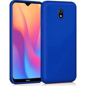 Microsonic Matte Silicone Xiaomi Redmi 8A Mavi Cep Telefonu Kılıfı