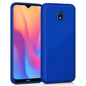 Microsonic Matte Silicone Xiaomi Redmi 8A Mavi Cep Telefonu Kılıfı