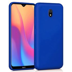 Microsonic Matte Silicone Xiaomi Redmi 8A Mavi Cep Telefonu Kılıfı
