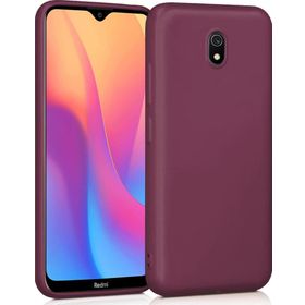 Microsonic Matte Silicone Xiaomi Redmi 8A Mor Cep Telefonu Kılıfı