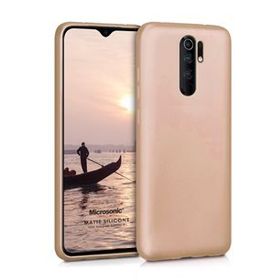 Microsonic Matte Silicone Xiaomi Redmi 9 Gold Cep Telefonu Kılıfı