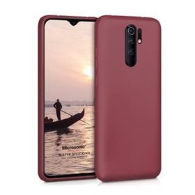 Microsonic Matte Silicone Xiaomi Redmi 9 Mor Cep Telefonu Kılıfı