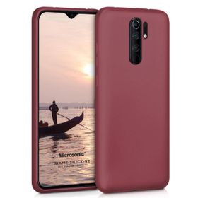 Microsonic Matte Silicone Xiaomi Redmi 9 Mor Cep Telefonu Kılıfı