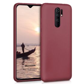 Microsonic Matte Silicone Xiaomi Redmi 9 Mor Cep Telefonu Kılıfı