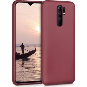 Microsonic Matte Silicone Xiaomi Redmi 9 Mor Cep Telefonu Kılıfı