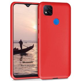 Microsonic Matte Silicone Xiaomi Redmi 9C Kırmızı Kılıf