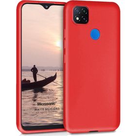 Microsonic Matte Silicone Xiaomi Redmi 9C Kırmızı Kılıf
